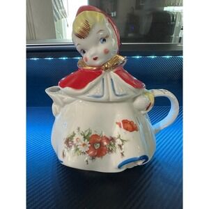 Vintage Original Hull Little Red Riding Hood Teapot Patent 135889 USA